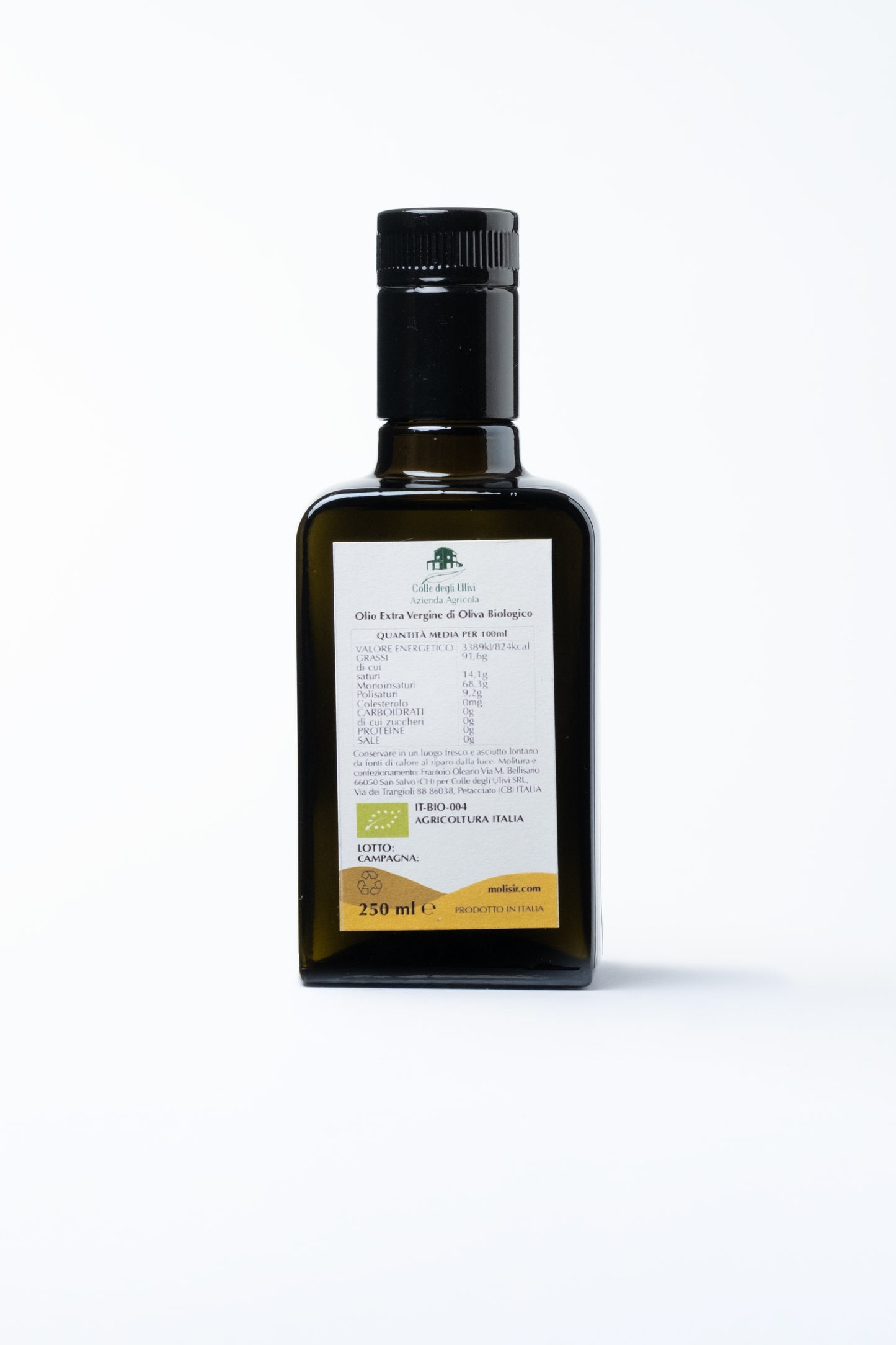 Leccio Del Corno single-variety, BIO extra virgin olive oil by Molisir, Italy, Molise