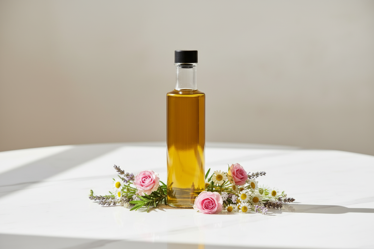 Wine bottles in Estonian kitchen