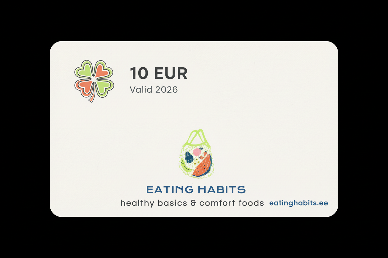 Gift card by Eating Habits online groceries and beverages in Tallinn ...