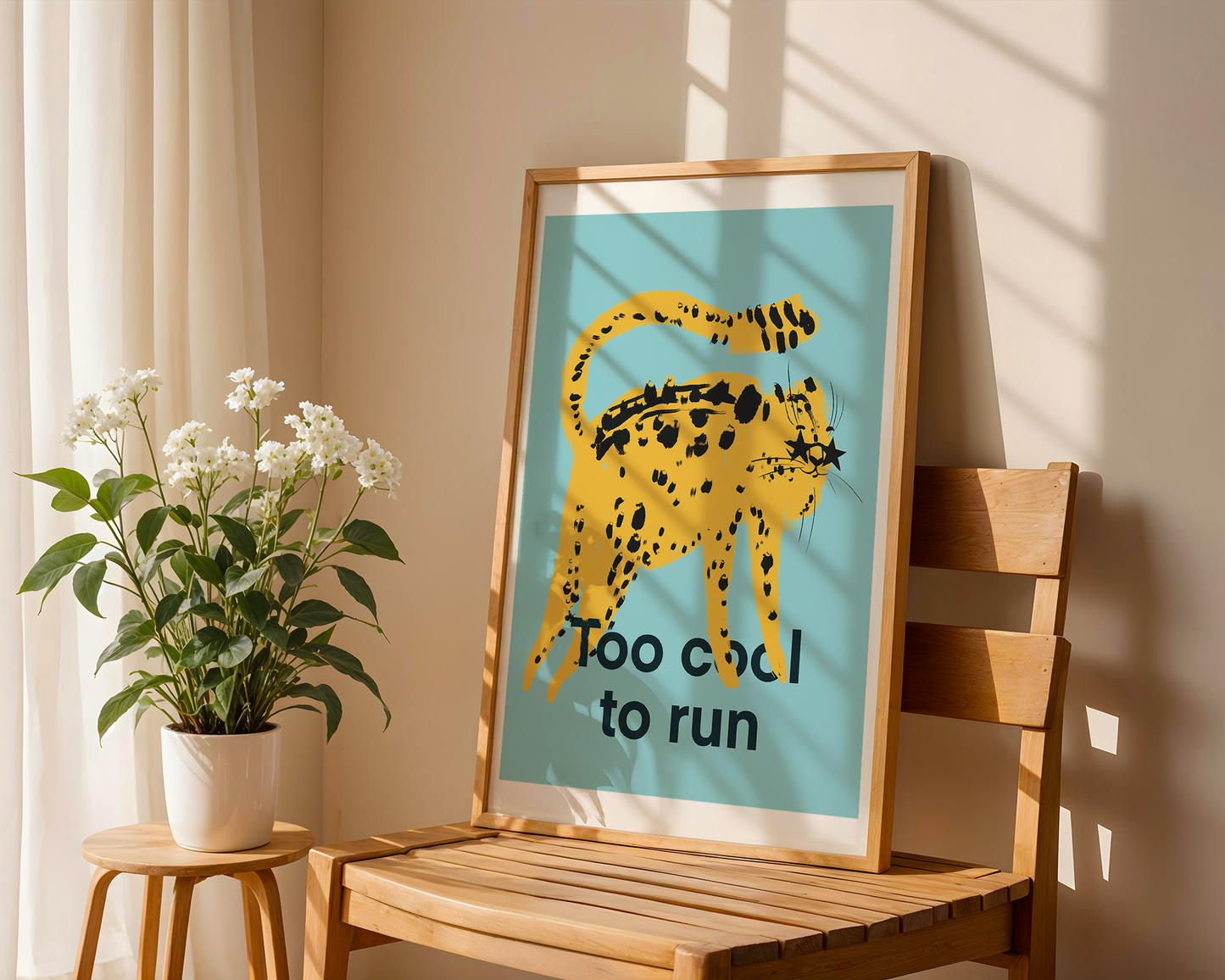 Too cool to run - Art Print