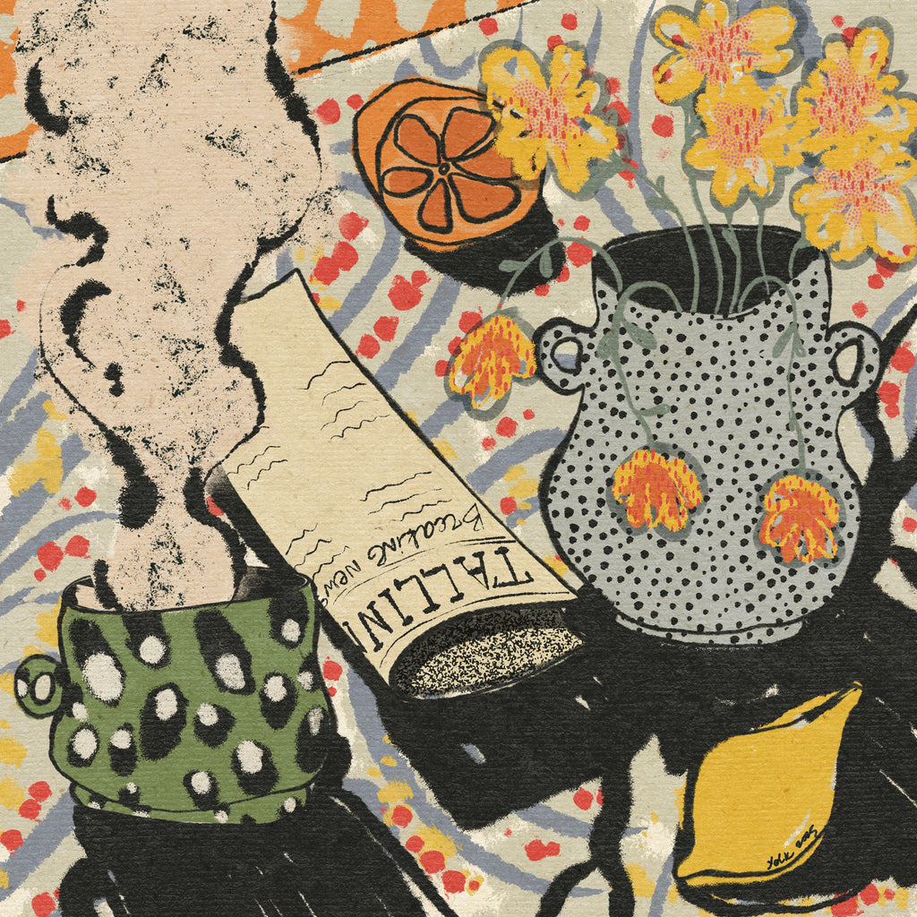 Coffee Beans x Tallinn Breakfast Art Print