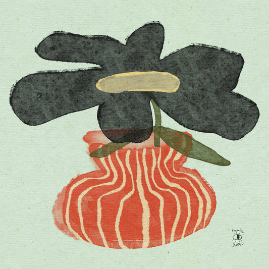 Red Vase - Art Print
