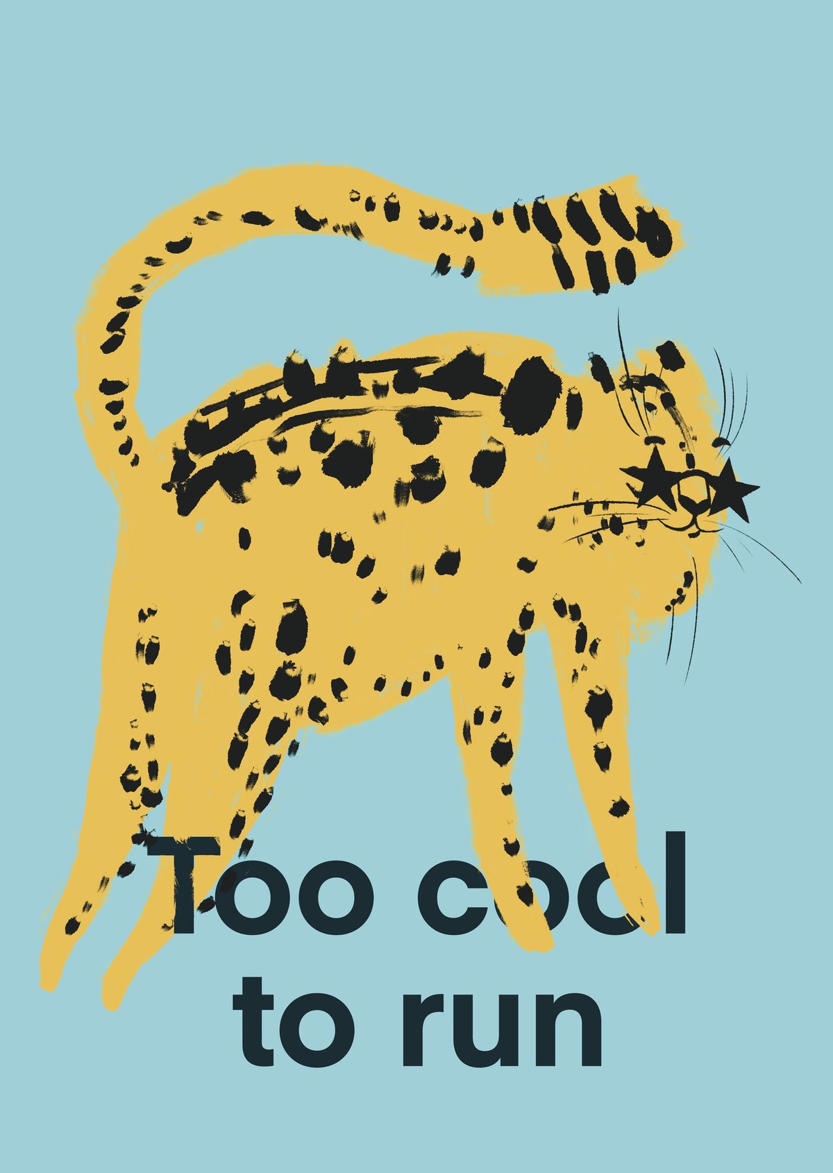 Coffee Beans x Too Cool To Run Art Print