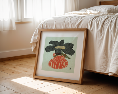 Red Vase - Art Print
