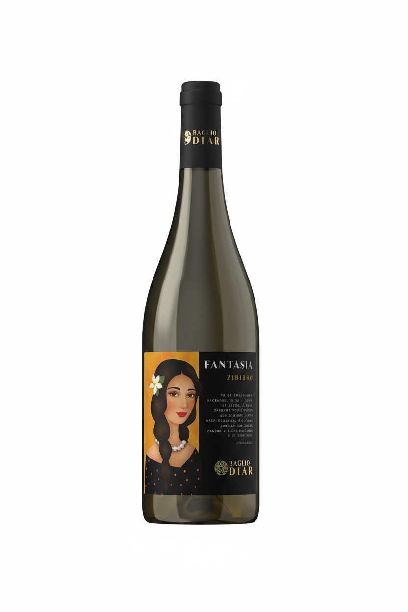 Fantasia Zibibbo, Organic Wine, Baglio Diar
