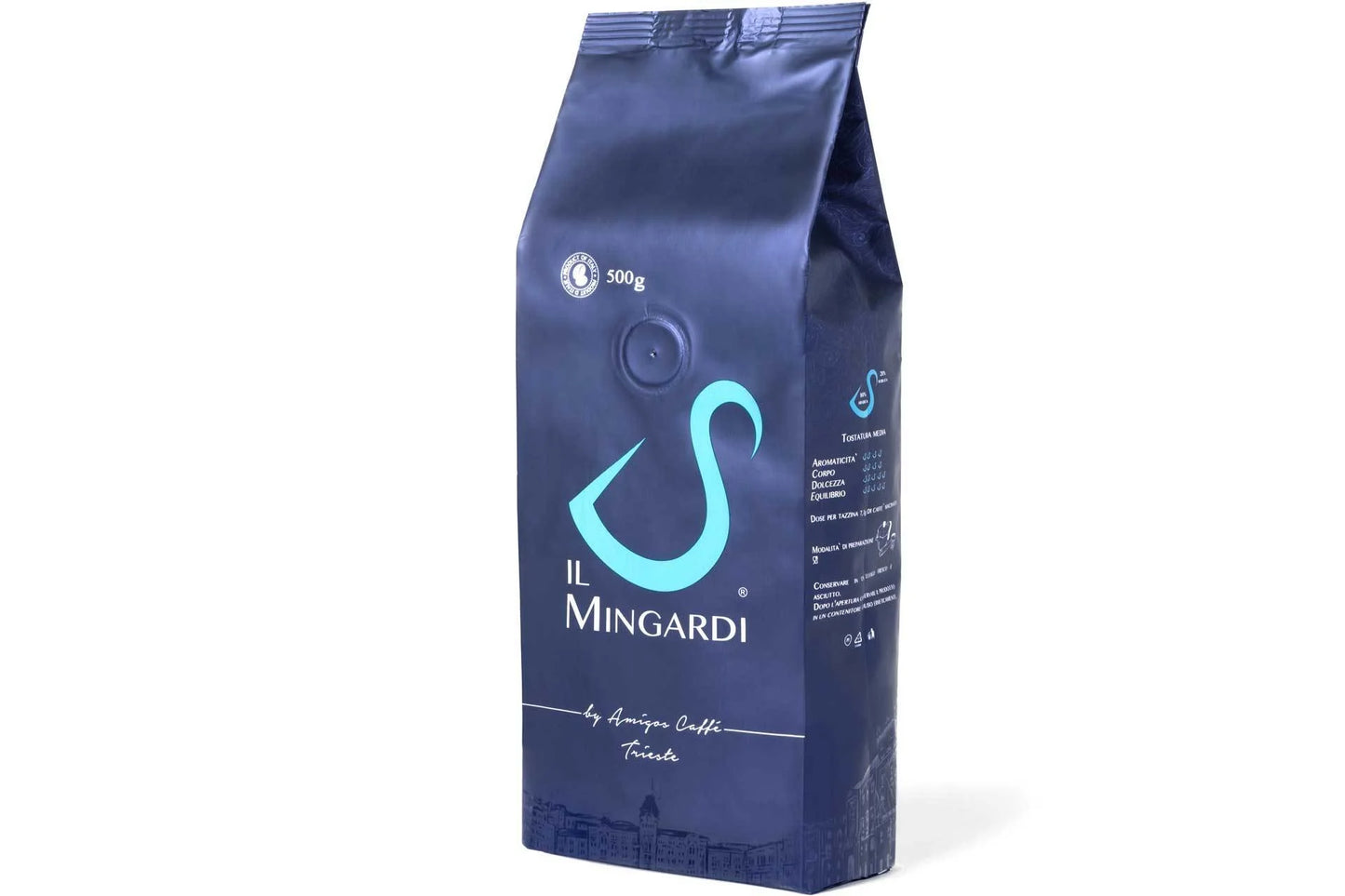 Il Mingardi S ground coffee by Amigos, Riserva, Italy