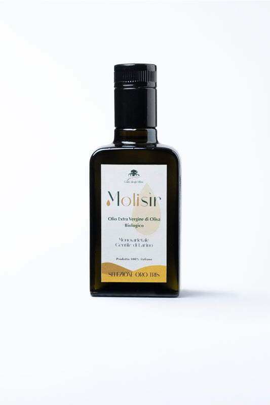 Gentile di Larino single-variety, BIO extra virgin olive oil by Molisir, Italy, Molise